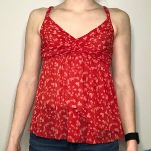 Express floral flowy tank top